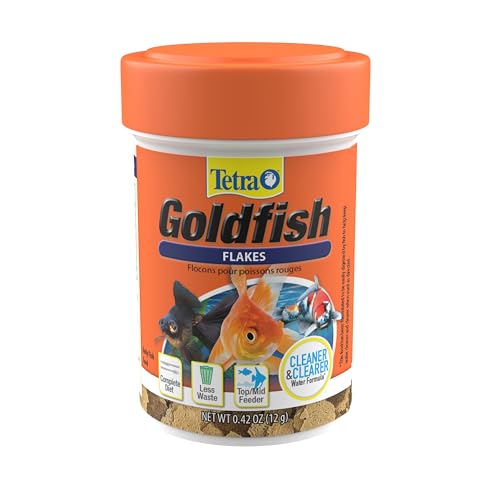 Tetra Goldfish Flakes Nutritionally Balanced Diet For Aquarium Fish Vitamin C Enriched Flakes 042 oz - Image 1