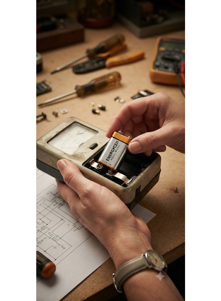 Energycell 6LR61 9V Alkaline E-Block Batteries - Image 2