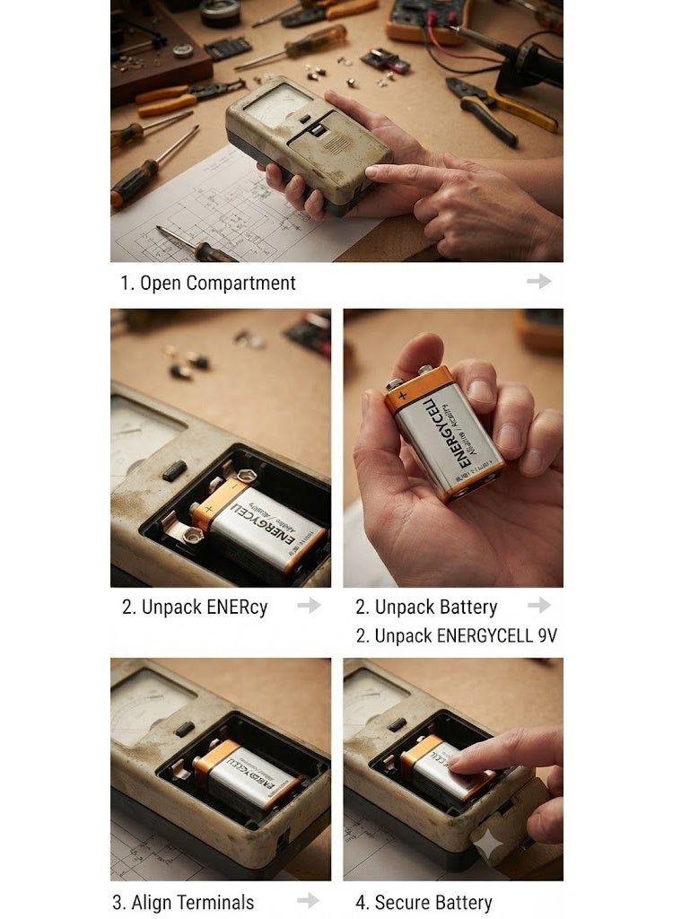 Energycell 6LR61 9V Alkaline E-Block Batteries - Image 3