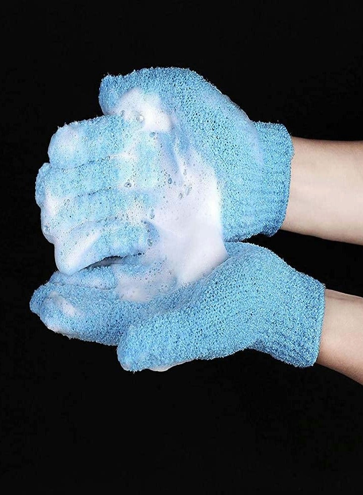 Excefore Double Sided Exfoliating Gloves, Bath Gloves - Image 5