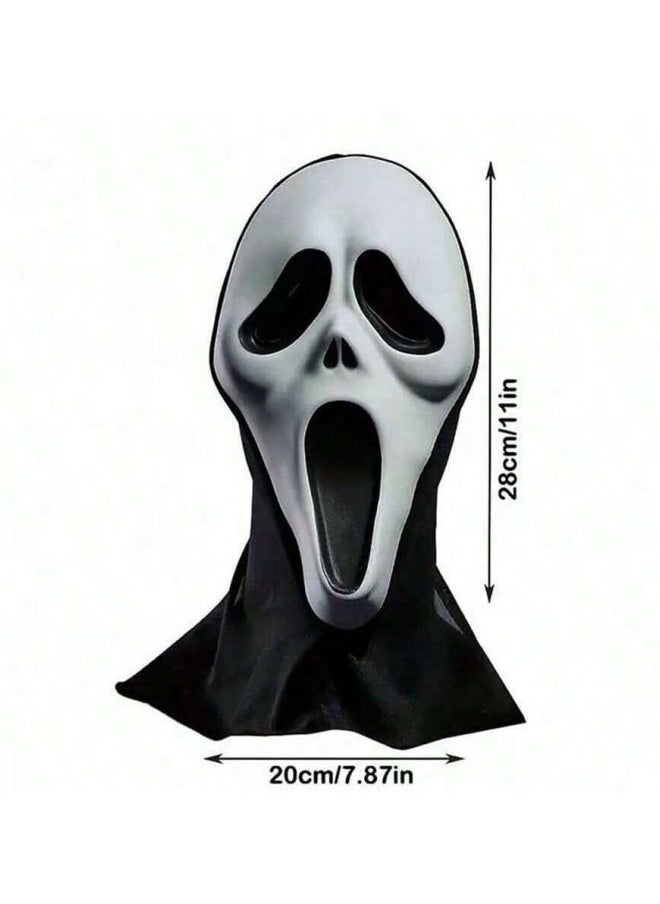 CCOVERY Scary Mask skull Ghost Scary Terror Scream Masquerade Party Cosplay Costume  - Image 2