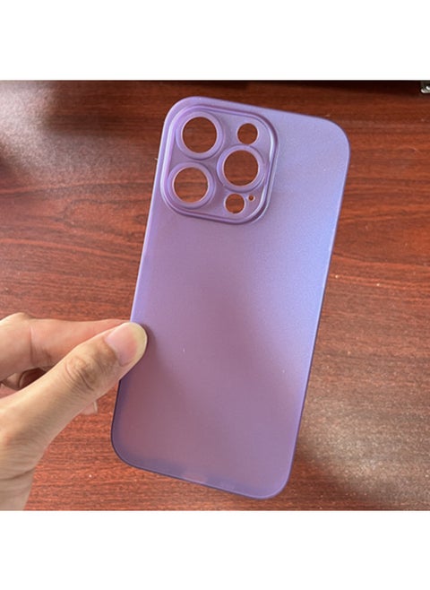 For Iphone 14 Transparent Mobile Phone Case For Iphone14plus Solid Color All-inclusive Pp Hard Case For Spot Wholesale-Color:Dark Purple (opp Hanging Bag Packaging Model Standard)-Applicable Model:For Apple XR