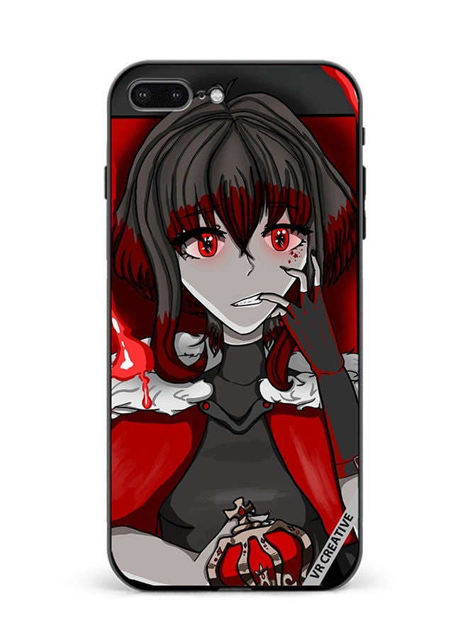 VR CREATIVE Protective Case Cover For Apple iPhone 7 Plus/8 Plus Portrait Of Anime Character Girl Design Multicolour - Image 1