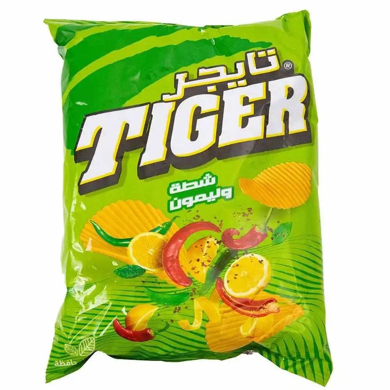 رقائق الفلفل الحار والليمون سوبر تايجر 70 جرام