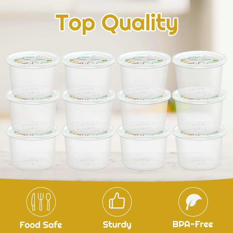 Rainmae 12pcs Pizza Dough Proofing Box with Lids, 1100ML Stackable Dough Proofing Container Pizza Making Accessories for Family Size Dough - Image 4