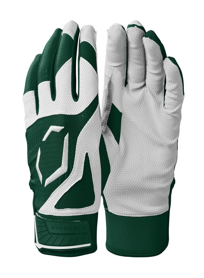 EvoShield SRZ-1™ Adult Batting Gloves - Dark Green, Medium - Image 1