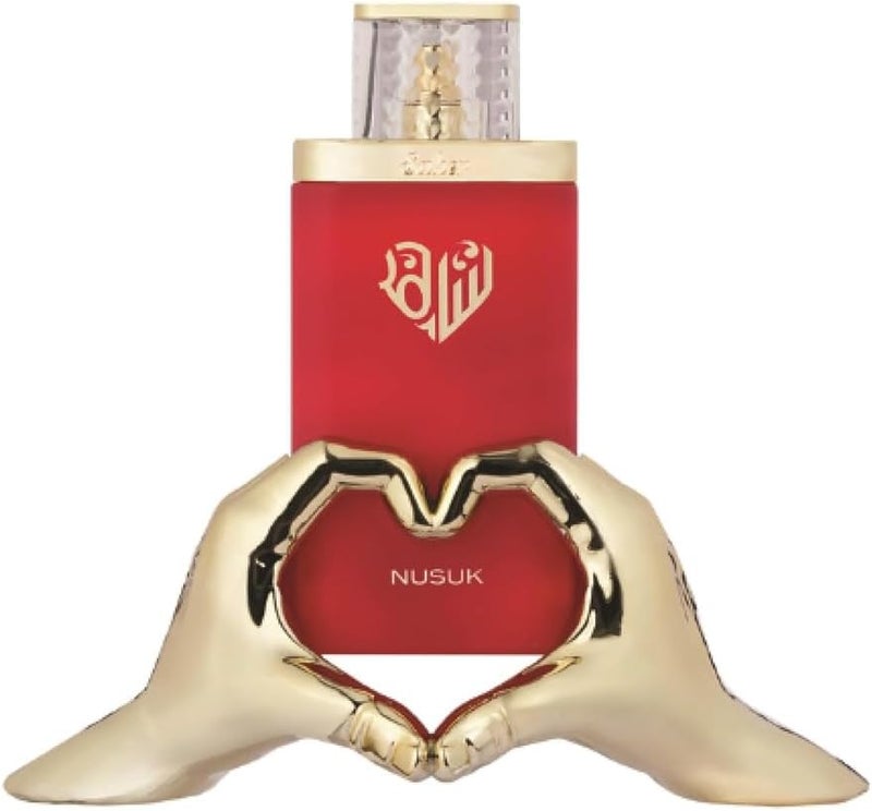 NUSUK Saher Eau de Parfum for Women - 100ml | Long Lasting Luxury Perfume with Apple, Jasmine, Rose & Vanilla Notes | Elegant & Sophisticated Scent For Women - Image 1