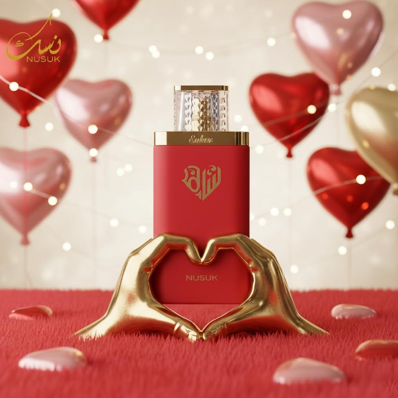 NUSUK Saher Eau de Parfum for Women - 100ml | Long Lasting Luxury Perfume with Apple, Jasmine, Rose & Vanilla Notes | Elegant & Sophisticated Scent For Women - Image 4