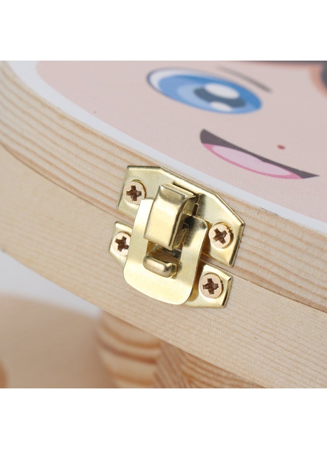 Children's Deciduous Tooth Box, Tooth Collection, Preservation, Lanugo Hair Storage Box, Tooth Replacement, Commemorative Boy And Girl Baby's Tooth Decoration-Color:Crown Painted Baby Girl - Image 4