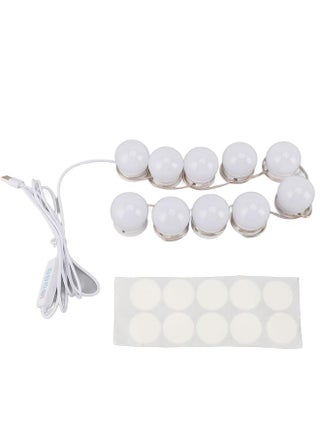 LED Vanity Lights with 10 Dimmable Bulbs USB Adjustable Color and Brightness Mirror Lights for Makeup Dressing Room Bathroom - pzsku/Z37689B15DB2F3AB4BCD0Z/45/_/1732166694/dd834248-2103-4907-91cc-71de47c7175f