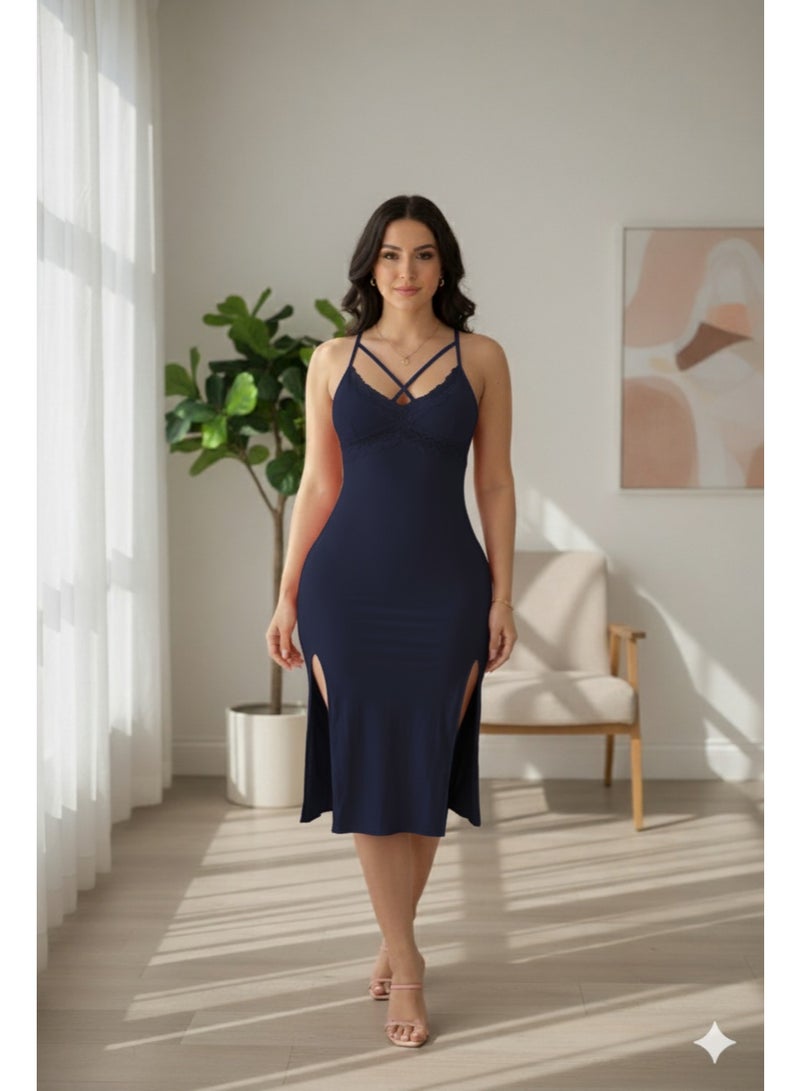 MANIKAN women's wear with very soft material with an easy-to-use design for highly comfortable use Long dress with soft cotton material - Image 1