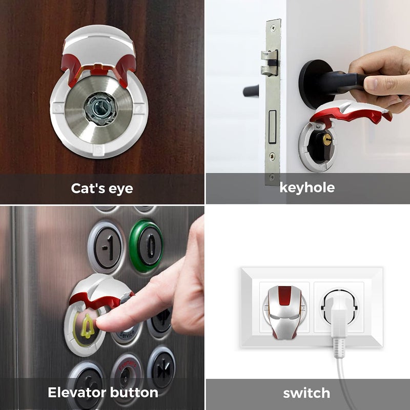 OUMETE Car Engine Start Button Cover ABS Car Ignition Switch Decorative Cover, auto Interior Ignition Accessories car Two-Color Start Ring - Image 5