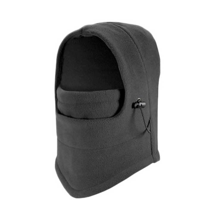 Aadikart Unisex Fleece 6 In 1 Thermal Warm Balaclava Hat Hood Swat Ski Bike Wind Stopper Neck Scarf Mask Caps (Black Grey), Free Size - Image 3