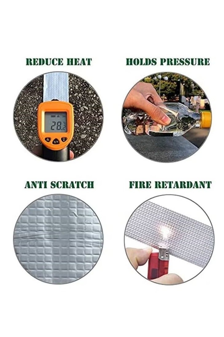 rocooart 1 PCS Waterproof Tape Aluminium Foil Tape Leakage Repair Waterproof Adhesive Tape Sealing Butyl Rubber Tape Be Suitable For Pipe Leakage Roof Water Tape - Image 3