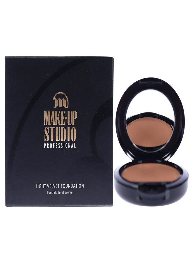 Make-Up Studio Professional Make-Up Light Velvet Face Foundation-Silky Smooth Coverage-Beautiful Flawless End Result-With Mirror And Sponge-Ideal For On-The-Go-Ca2 Velvet Beige-0.27 Oz, (PH10026/VB)