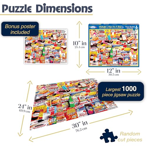 White Mountain Puzzles Things I Ate As A Kid Collage Puzzle - 1000 Piece Jigsaw Puzzle - Image 5