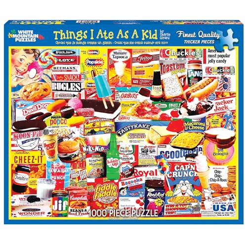 White Mountain Puzzles Things I Ate As A Kid Collage Puzzle - 1000 Piece Jigsaw Puzzle - Image 2