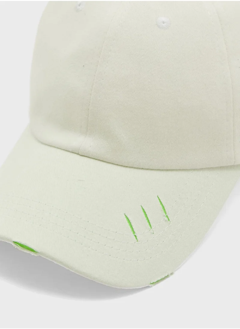 Seventy Five Distressed Curve Peak Cap
