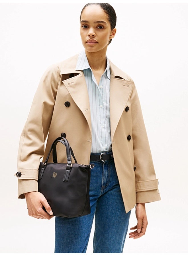 Tommy Hilfiger Denim Tommy Hilfiger Handbag for Women Large Capacity Fashion Shoulder bag Satchel with Detachable Shoulder Strap,Black - Image 2