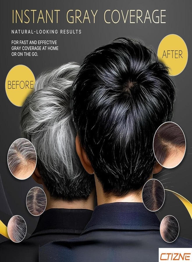 KEMETHY New Hair Color Comb Stick, Waterproof and Sweat-Proof Instant Hair Dye Stick Grey Hair Coverage for Men & Women, Easy Application (Black) - Image 4
