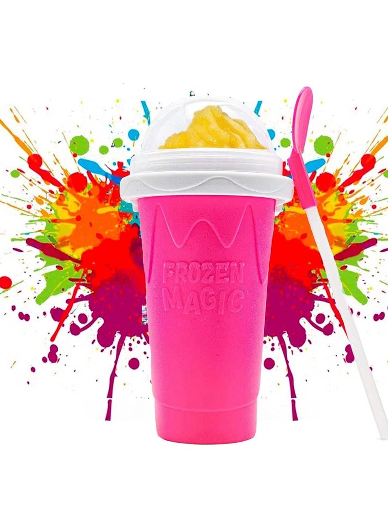 Slushy Maker Cup Slushy Maker Ice Frozen Squeeze Cup Cooling Maker Cup Freeze Mug Milkshake Smoothie Mug - Image 1