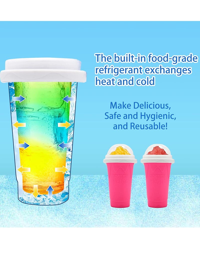 Slushy Maker Cup Slushy Maker Ice Frozen Squeeze Cup Cooling Maker Cup Freeze Mug Milkshake Smoothie Mug - Image 4
