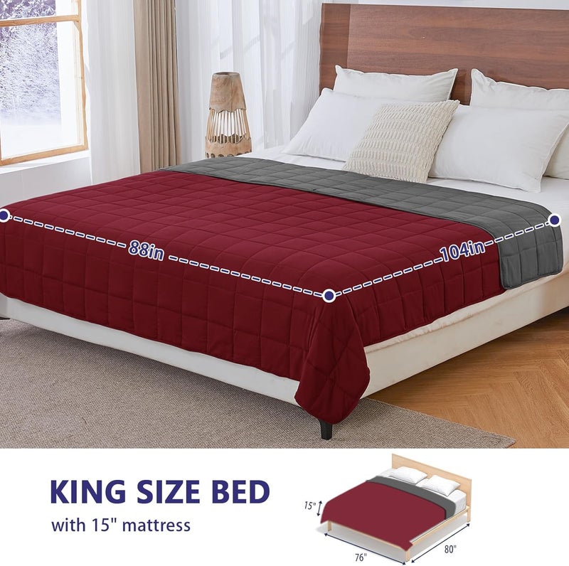 yescool يسكول كيدز ( Kids) بطانية مزودة بوزن (3 أرطال، 36" × 48"، رمادي) – بطانية سميكة مرطبة مثالية للنوم، مناسبة للأوزان بين 20 و40 رطل، قابلة للغسيل في الغسالة. - Image 2