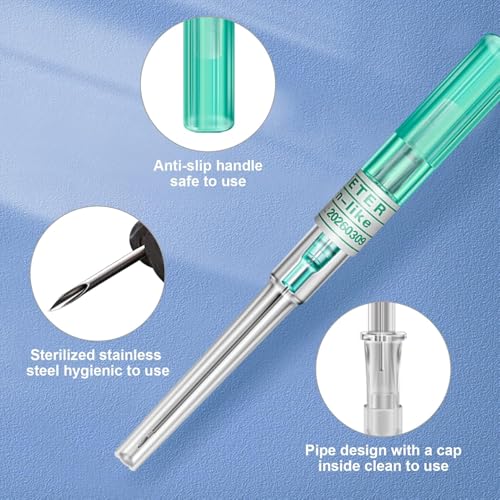 SHIELD PLUS 18G Pen Cannula Piercing Needles Tattoo Piercing Tool (10 Pcs) - Image 3