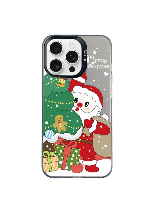 S-TOP Case For iPhone 15 Pro Christmas Series PC Full Coverage Pattern Phone Case - Image 1