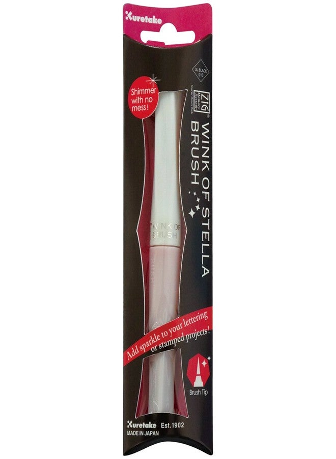 Zig Memory System Wink Of Stella Brush Glitter Marker (Pkgd)-Glitter Black - Image 1