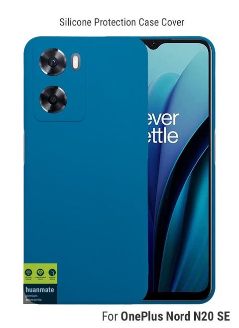 Stylish Silicone Case Cover For OnePlus Nord N20 SE Blue