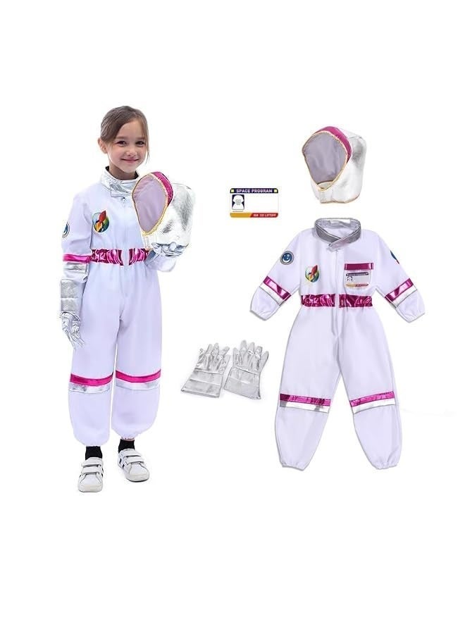 Children Astronaut Space Costume,Boys and Girls Astronaut Costume for Pretend Play,Kids Space Jumpsuit Space Pretend Dress Up Role Play Set for Kids - Image 1
