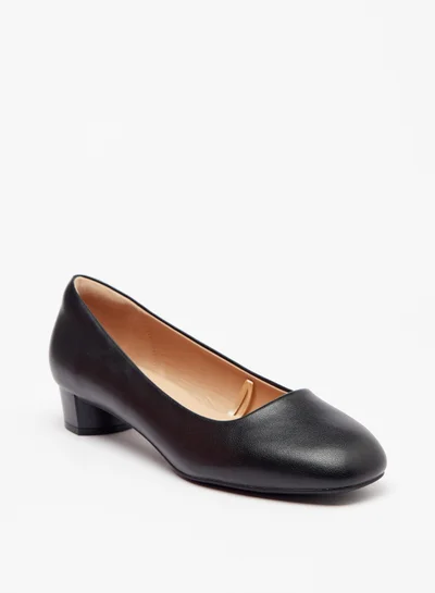 Le Confort Solid Slip On Shoes with Block Heels