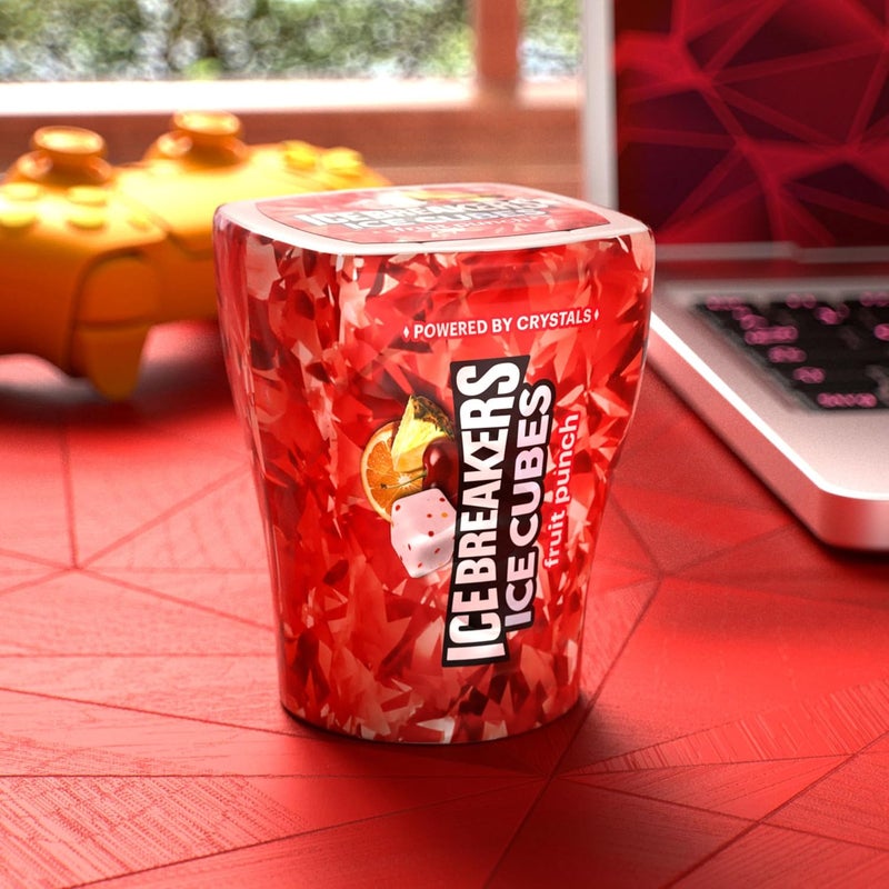 Ice breakers علكة مكعبات الثلج بنكهة فواكه بدون سكر من آيس بريكرز - Image 5