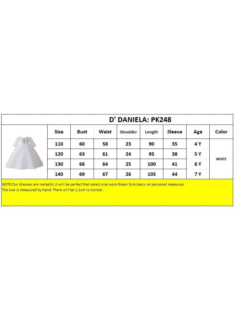 D'Daniela Luminous White Abaya Dress - White - Image 3