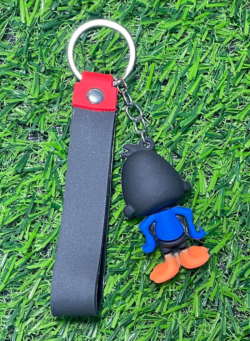 Distinctive cartoon keychain stylish accessory keychain with duck character with ribbon that fits with car keys wallet and bag beautiful creative gift - Image 4