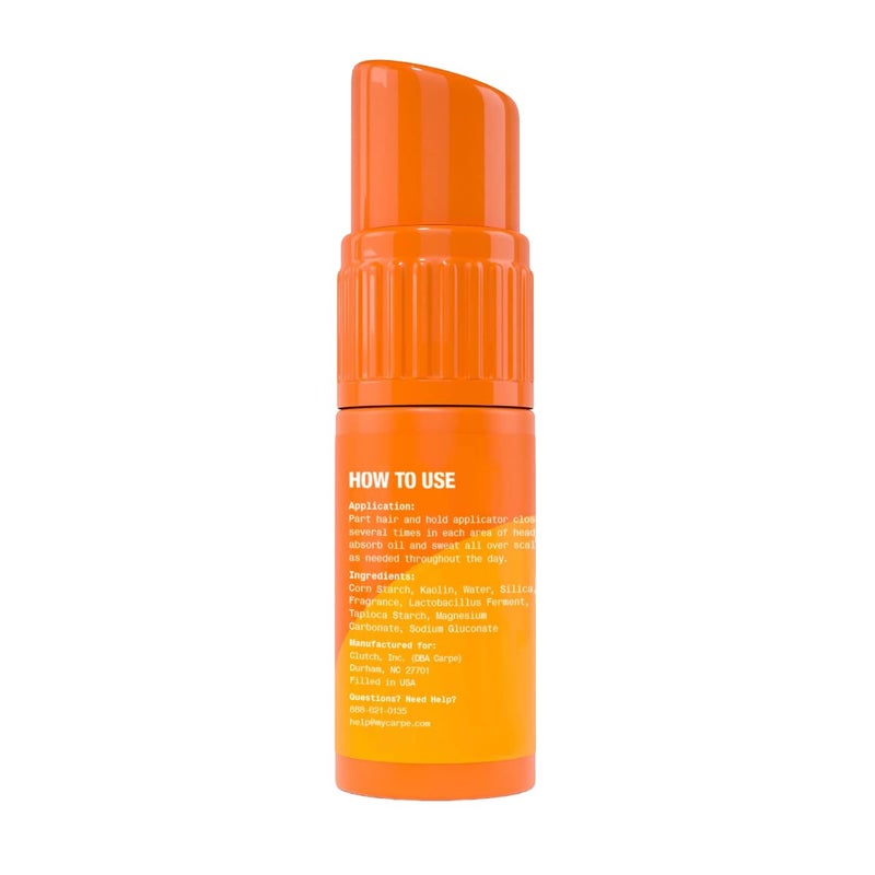 Carpe Sweat Absorbing Scalp Powder - A Residue Free, Non Aerosol Dry Shampoo for Women & Men - Oily Hair Treatment - Use Between Washes - Dry Shampoo For Dark Hair and All Other Hair Colors - Image 1