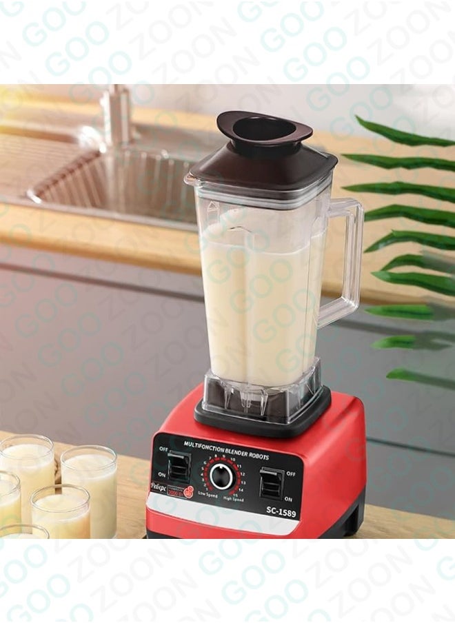 Generic - 2 in 1 Electric Blender with Multifunctional Grain Grinder 2L - Image 1