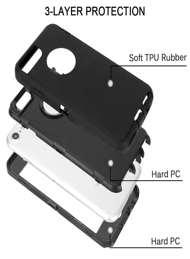 MAXCURY for iPhone 6s Plus Case, iPhone 6 Plus Case 5.5 Inch, Heavy Duty Shockproof Full Body Protection Cover Built-in Screen Protector for Men & Women - Black - Image 2