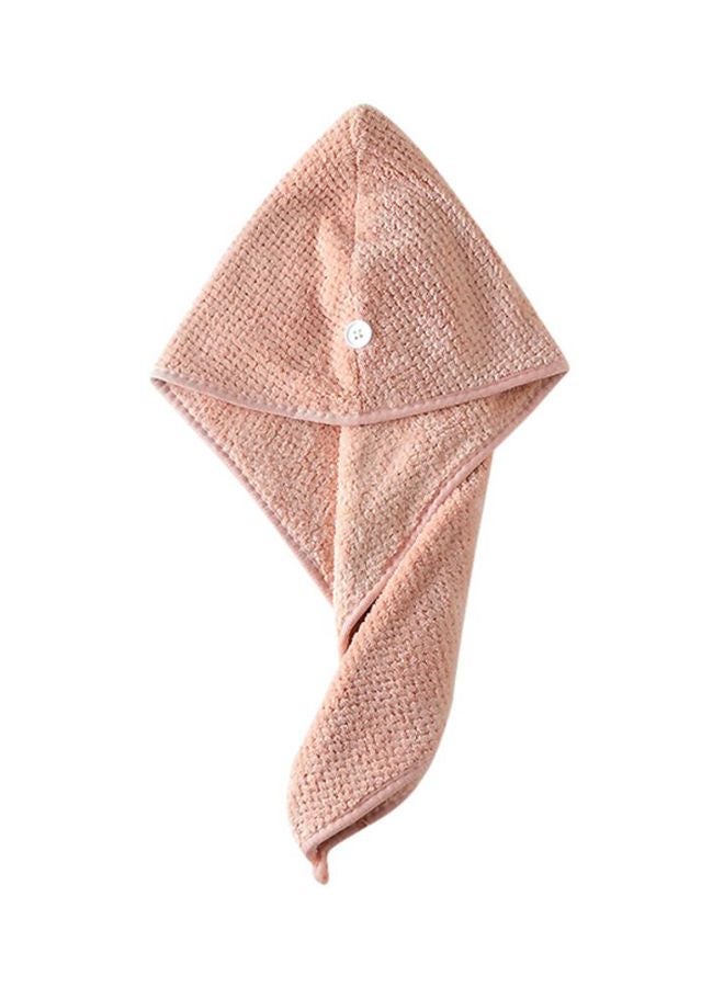 NIBEMINENT Quick Drying Towel Shower Cap Pink 160x10cm