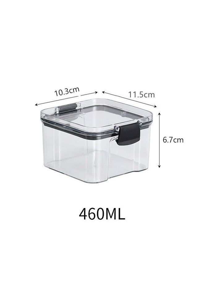 ZIMNEST - Set of 4 pieces 460ML Airtight Food Storage with Lid, Double Sealed Thick storage Jar, Leak Proof, Easy to Clean, BPA Free, Kitchen and Other Storage - Image 1