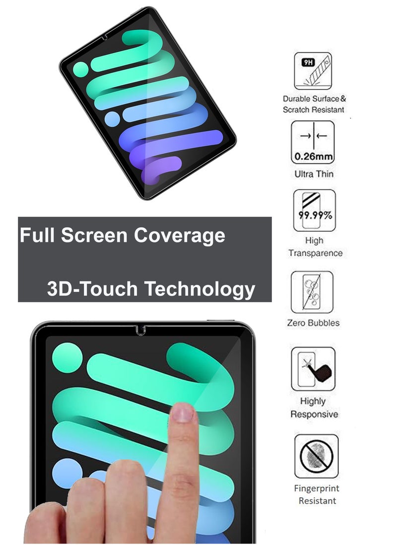 Generic - For iPad Mini (A17 Pro) - Tempered Glass Screen Protector - Premium HD Delicate Touch , Higher Transparency , Easy to Install ,Anti-scratch and Bubble-free Screen Protector - Clear - Image 1