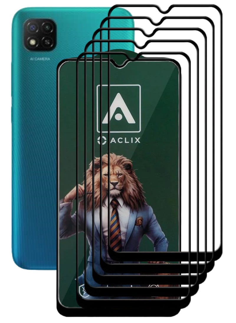 ACLIX 5 Pieces Antistatic ESD Dustproof Premium Quality High Definition Tempered Glass Screen Protector Designed For Xiaomi Redmi 9C - Image 1