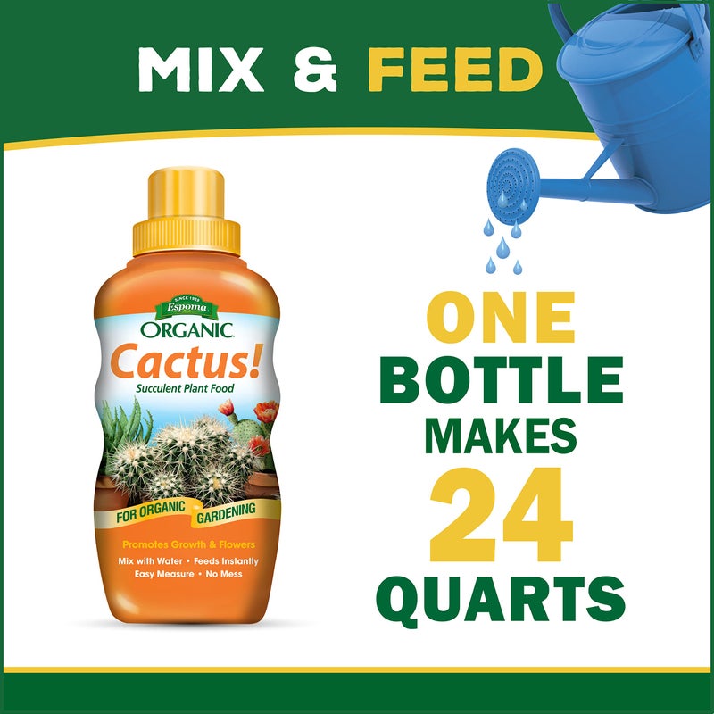 Espoma Organic Cactus! Plant Food, Natural & Organic Fertilizer for All Cactus, Succulents, Palm, and Citrus Both Indoors and Outdoors, 8 oz, Pack of 1 - Image 5