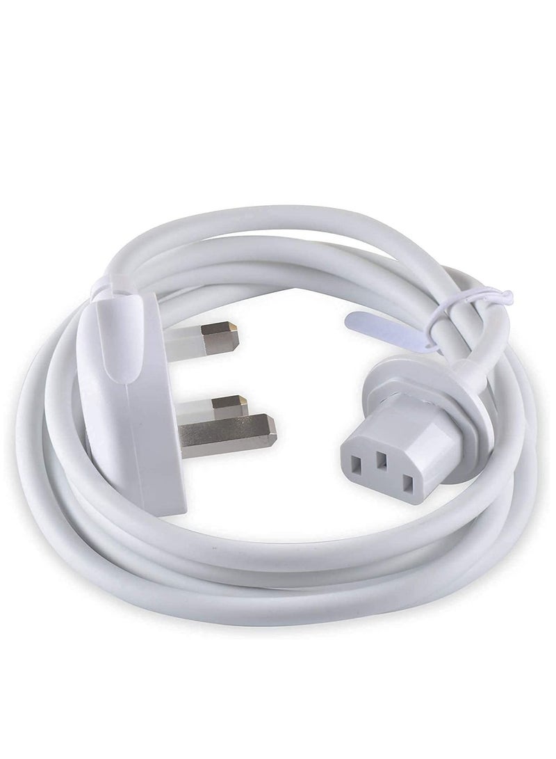 Power Cable UK Plug Cord Compatible for  iMac 17" 20" 21.5" 24" 27" G5 A1224 A1225  Replacement Part Genuine 6 feet Power Supply Wire Line  - Image 1