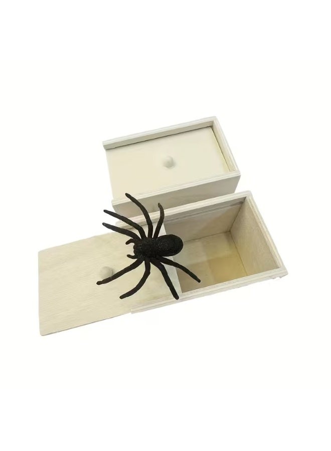 Goolsky Original Spider Prank Box, Fun Toy Box, Hilarious Gift Box and Prank Gift Practical Joke Toy, Scary Spider Box, Fake Insect Surprise, Surprise Your Family and Friends with This Fun Toy Spider Box - Handmade Creative Funny Gag - Image 4