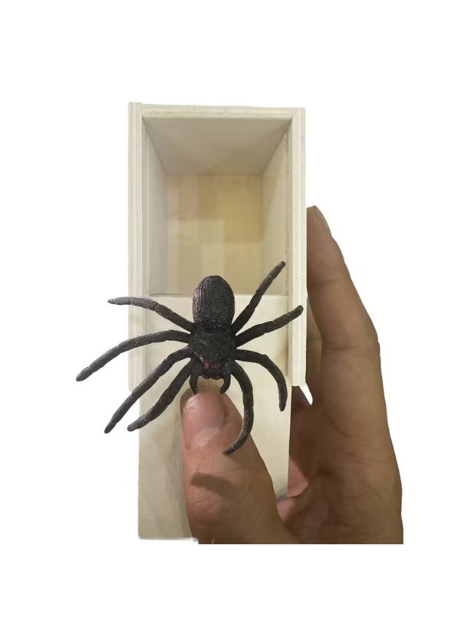 Goolsky Original Spider Prank Box, Fun Toy Box, Hilarious Gift Box and Prank Gift Practical Joke Toy, Scary Spider Box, Fake Insect Surprise, Surprise Your Family and Friends with This Fun Toy Spider Box - Handmade Creative Funny Gag - Image 1
