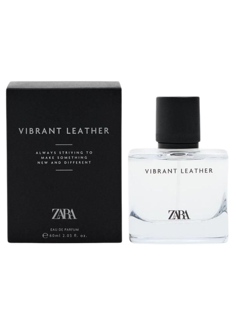 Zara - Zara Vibrant Leather EDP Eau De Parfum Cologne for Men 60 ML 203 FL OZ - Image 1