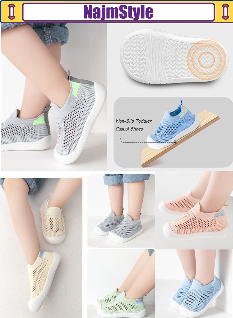NajmStyle Baby Shoes Toddler First Walking Shoes Infant Sneakers Breathable Knitted Mesh Boy & Girls Shoes - Image 4