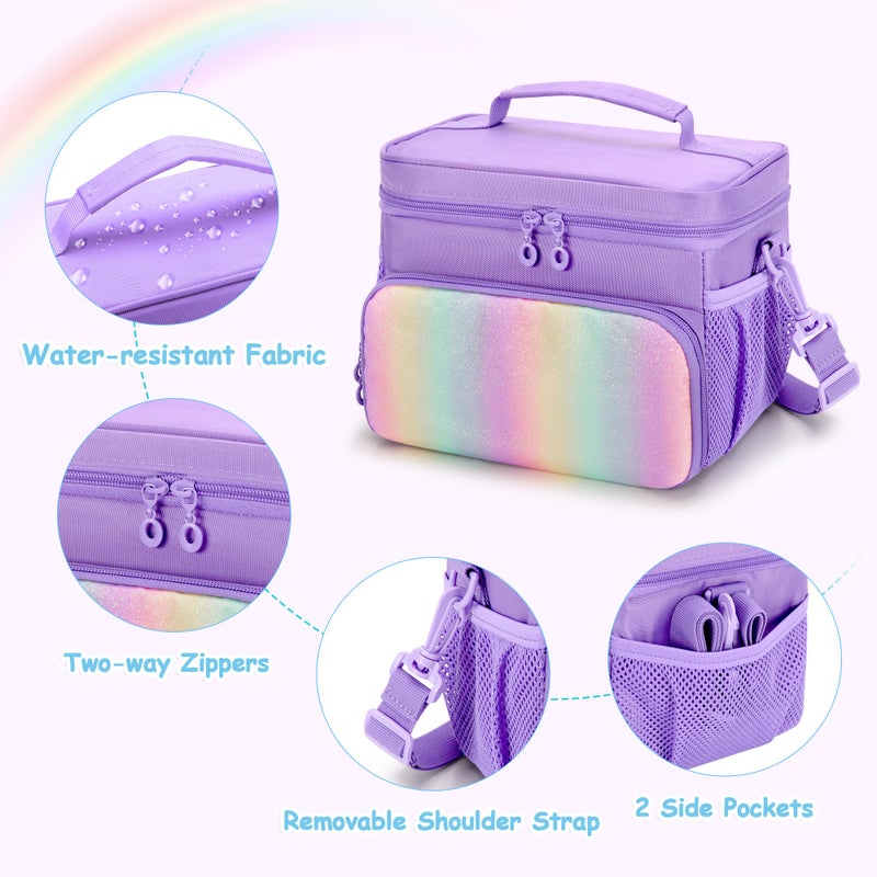 GRAOSO Carrying Case Compatible with Yoto Player (3rd Generation), Card Holder Hold Up to 30 Cards, Travel Storage Bag for Bluetooth Audio Speaker & Headphone Accessories, Purple (Case Only) Patented Design - Image 4